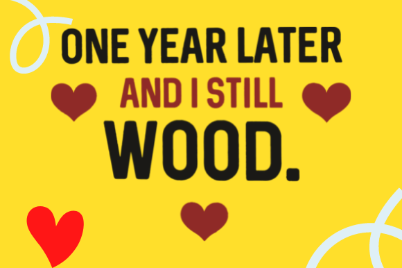 FUNNY 1ST ANNIVERSARY GIFT for WIFE Graphics and Crafts