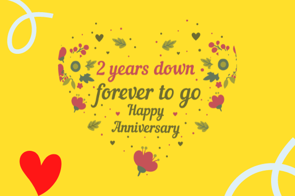 FUNNY 2ND WEDDING ANNIVERSARY GIFT Graphics and Crafts
