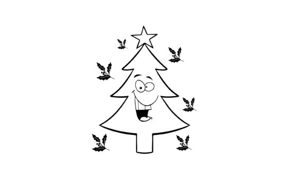 Funny Christmas Tree Craft Design Graphics Review