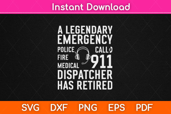 Funny Emergency Dispatcher Gifts Graphics in Crafts