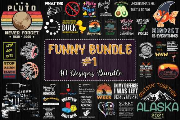 Funny Graphic Bundle 1 Review for Crafts and Graphics