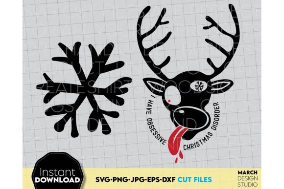 Funny Raindeer Christmas Shirt Design Graphics and Crafts Review