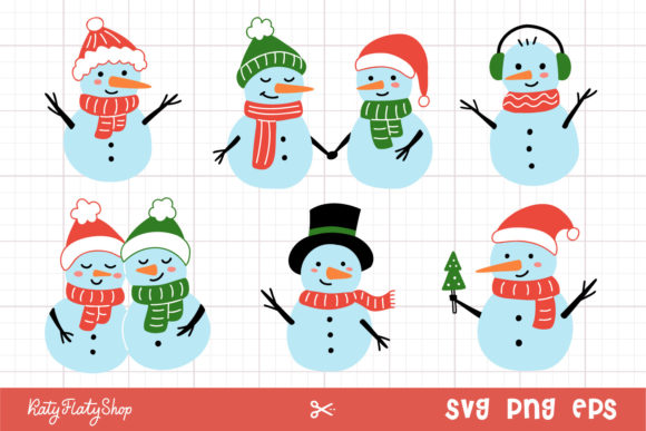 Funny Snowman Graphics for Crafts