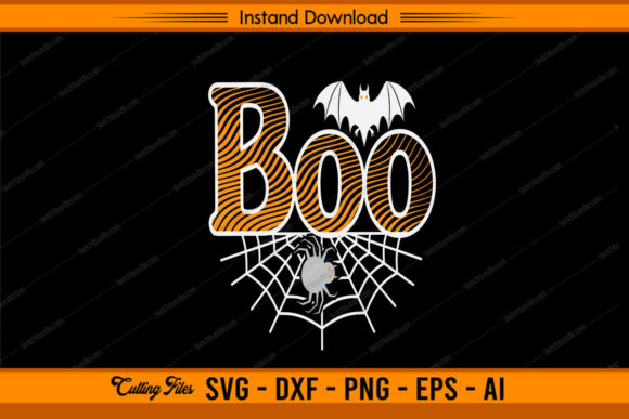 Halloween Boo Funny Design Graphics and Crafts