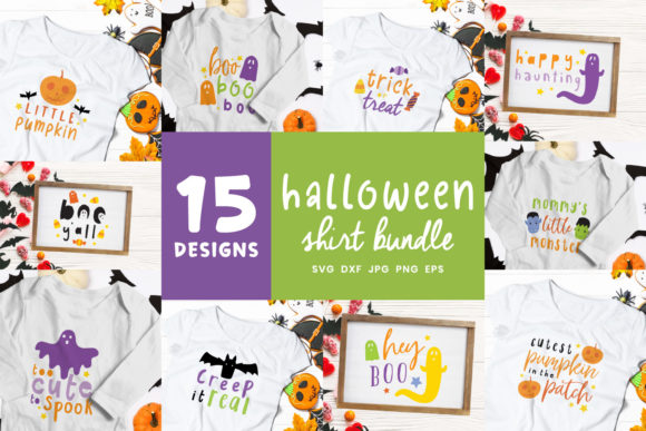 Halloween Bundle Funny Halloween Graphics for Crafts