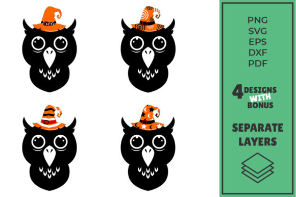 Owl Funny Halloween Graphics for Crafts and Branding